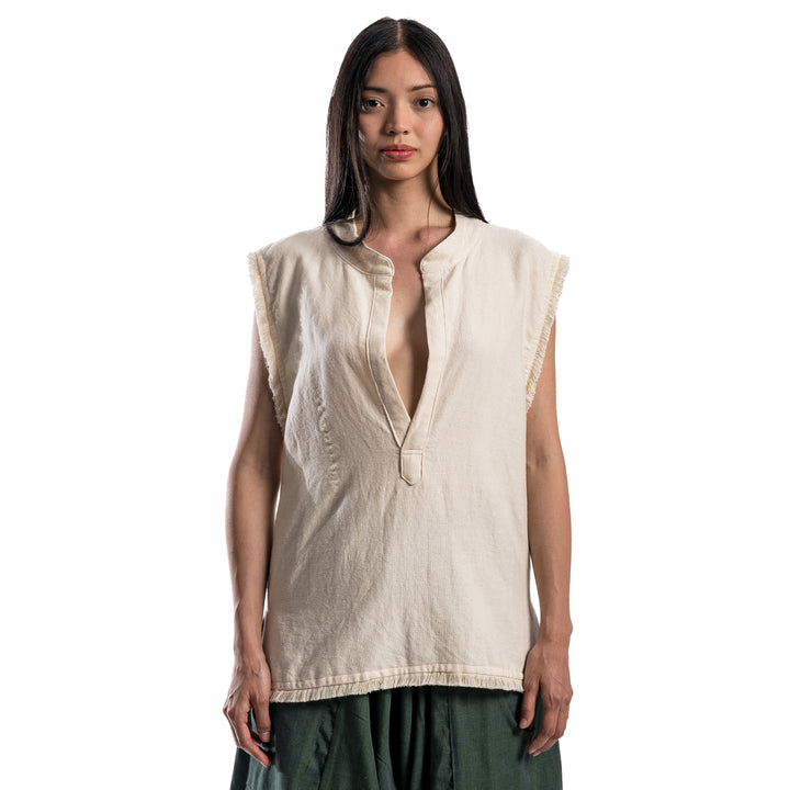 Blusón cuello en V